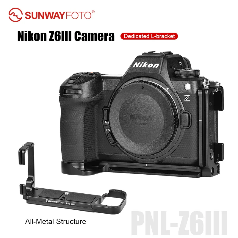 SUNWAYFOTO PNL-Z6III L-bracket for Nikon Z6III Camera Arca Swiss Quick Release L Plate