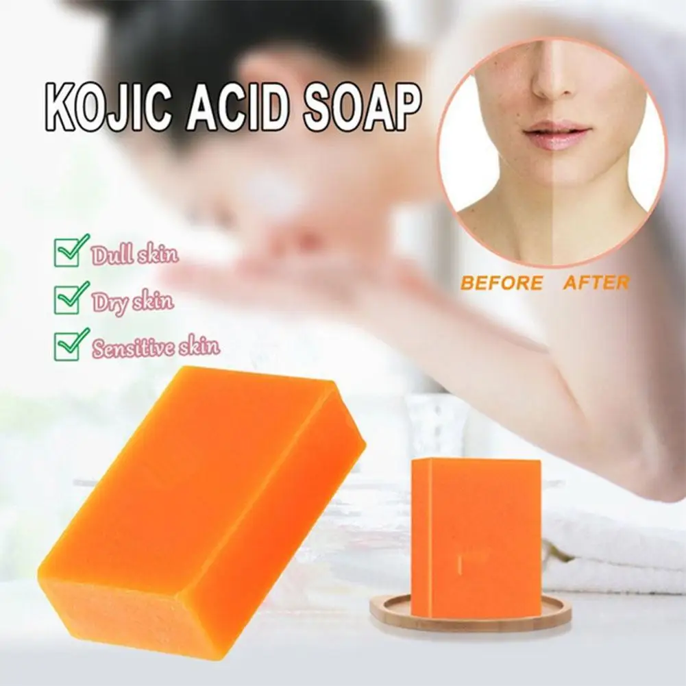 Originele Lanthome Kojic Zuur Verhelderende Zeep Huid 100G Voor Donkere Vlek Acne Bleken Voor Gezicht Diepe Reiniging Lichaam W6e7