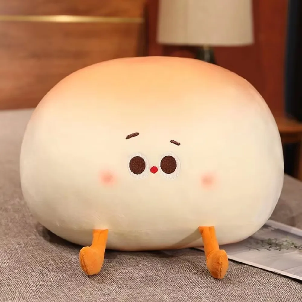 

New 20/30/40/60cm Plush Bread Pillow Soft Cartoon Steamed Bun Plushie Stuffed Toy Multiple Sizes Animal Stuffed Home
