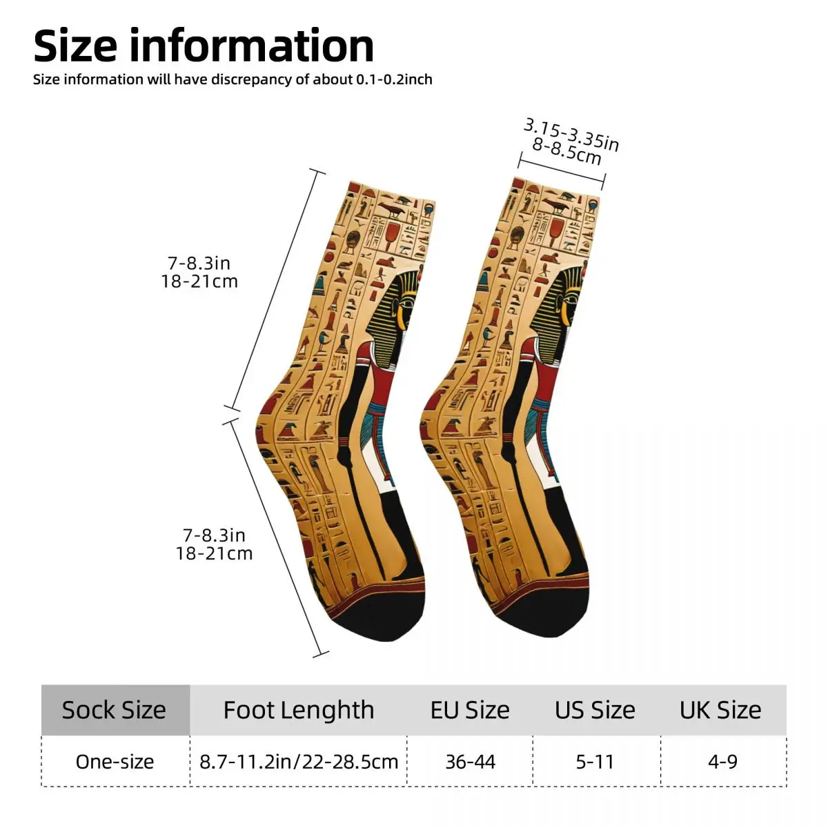 Egyptian Legend Socks Printed Men's Stockings Polyester