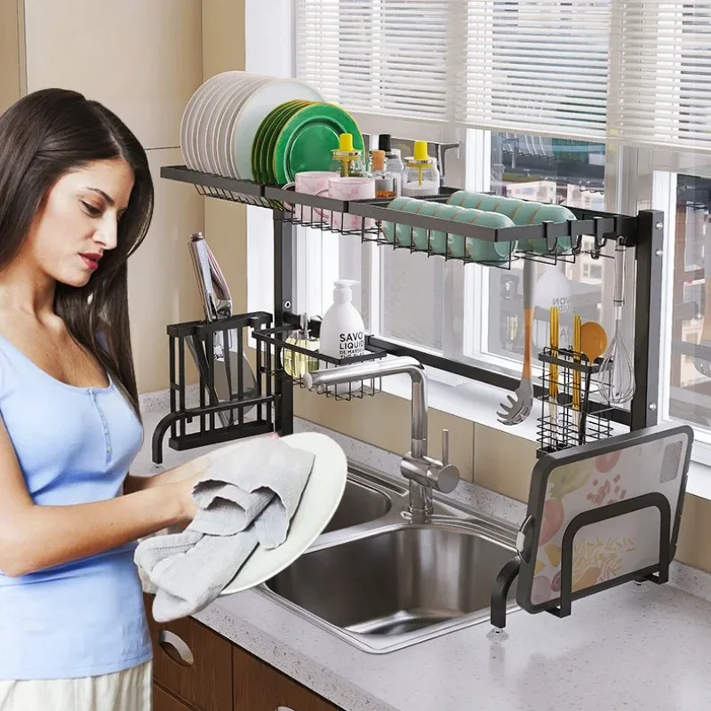 تخفيض السعر بيع المنزلية الحائط الكربون الصلب أدوات المائدة رف مساحة كبيرة أجهزة المطبخ تخزين الرف رفوف التوابل