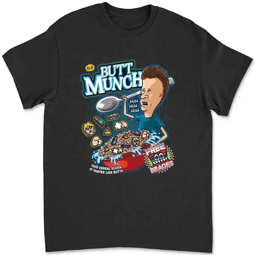 Best Friends Butt Munch Cereal Cornholio T-shirt 2KJZ