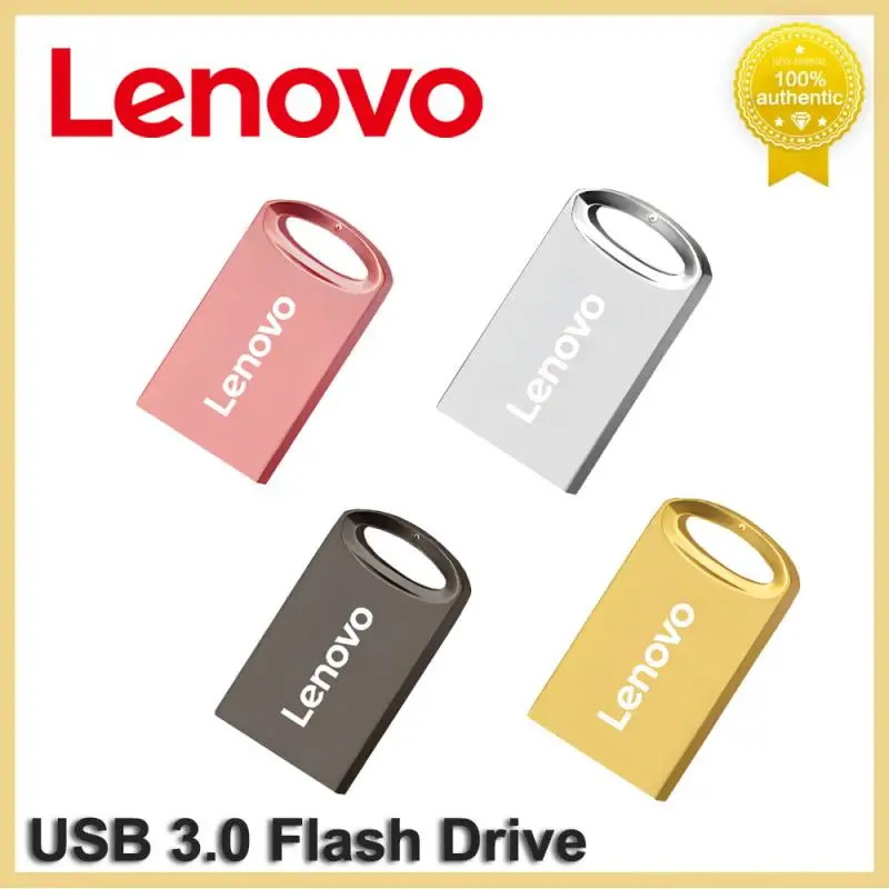 Lenovo-unidad Flash USB de Metal Original, Pendrive portátil de gran capacidad, USB 3,0, transferencia de archivos de alta velocidad, disco U impermeable, 2TB, 1TB