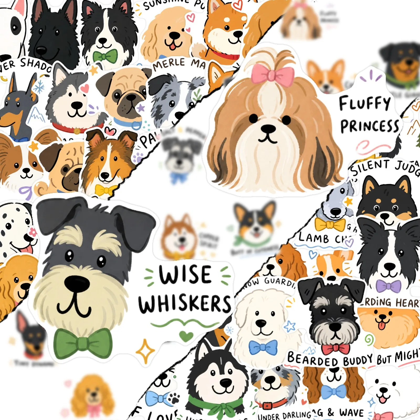 10/30/50PCS Cartoon Dog Stickers Doberman Corgi Husky Golden Retriever DIY Decor For Phone Laptop Luggage Graffiti Sticker Pack