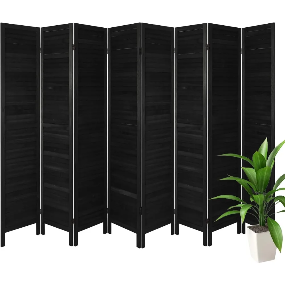 

8 Panel Room Divider Fully Assembled Wood Room Divider and Folding Privacy Screens Rustic Folding Privacy Screen Partition