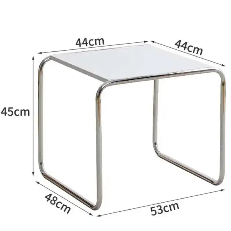 طاولة الصلب ميسا البساطة القهوة المتقدمة المعيشة الحديثة الجدول المرأة تصميم غرفة معدنية فريدة من نوعها القهوة سنترو فناء الأثاث العلوي #5