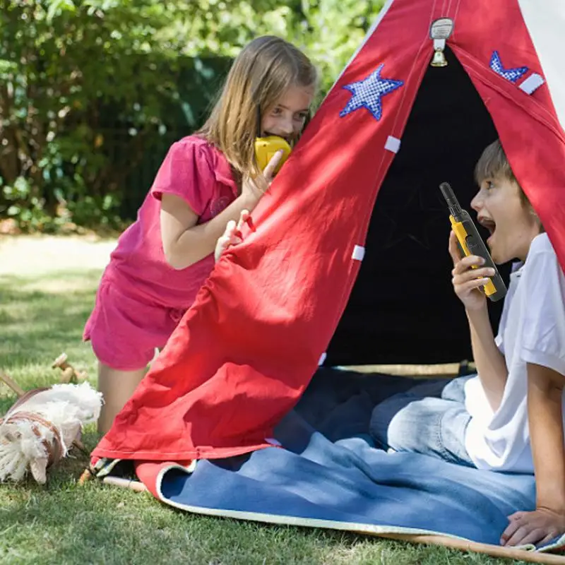 Lange afstand radio Handheld 2 stuks Walkie-talkies voor kinderen Tweerichtingsradio 200 meter bereik Handheld Walkie-talkies als de beste verjaardag