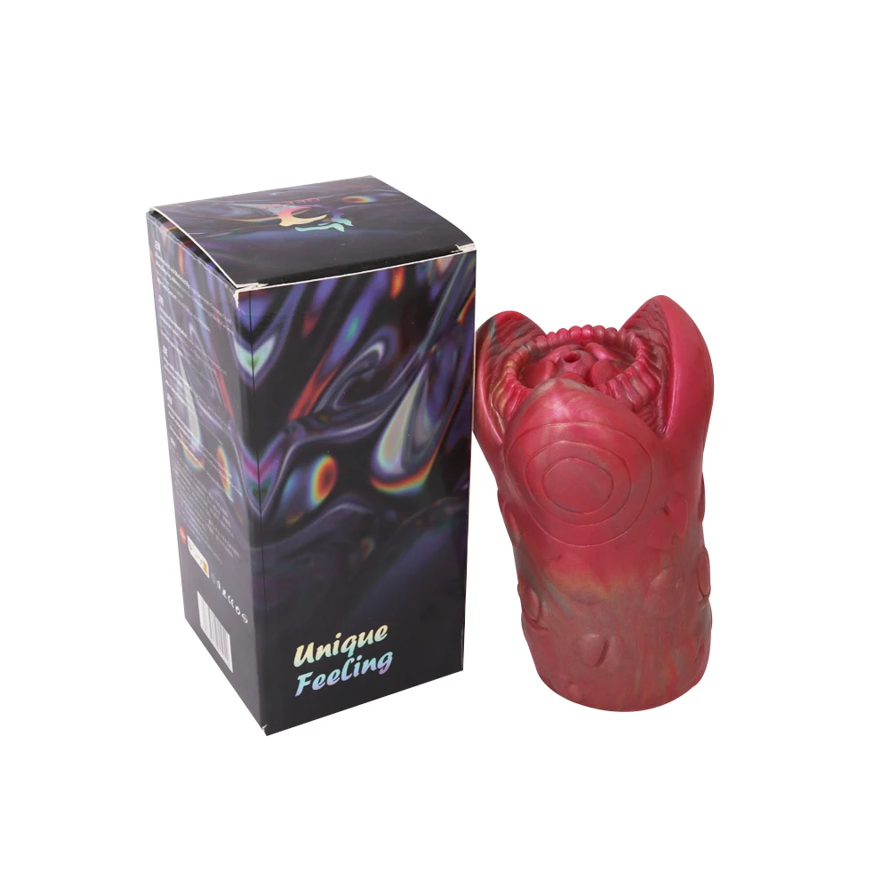 GEEBA Fantasy Alien Pussy Male Masturbtor Single Chennel Soft Silicone Adult Onahole Realistic Vagina Pocket Pussy Men Sex Toys