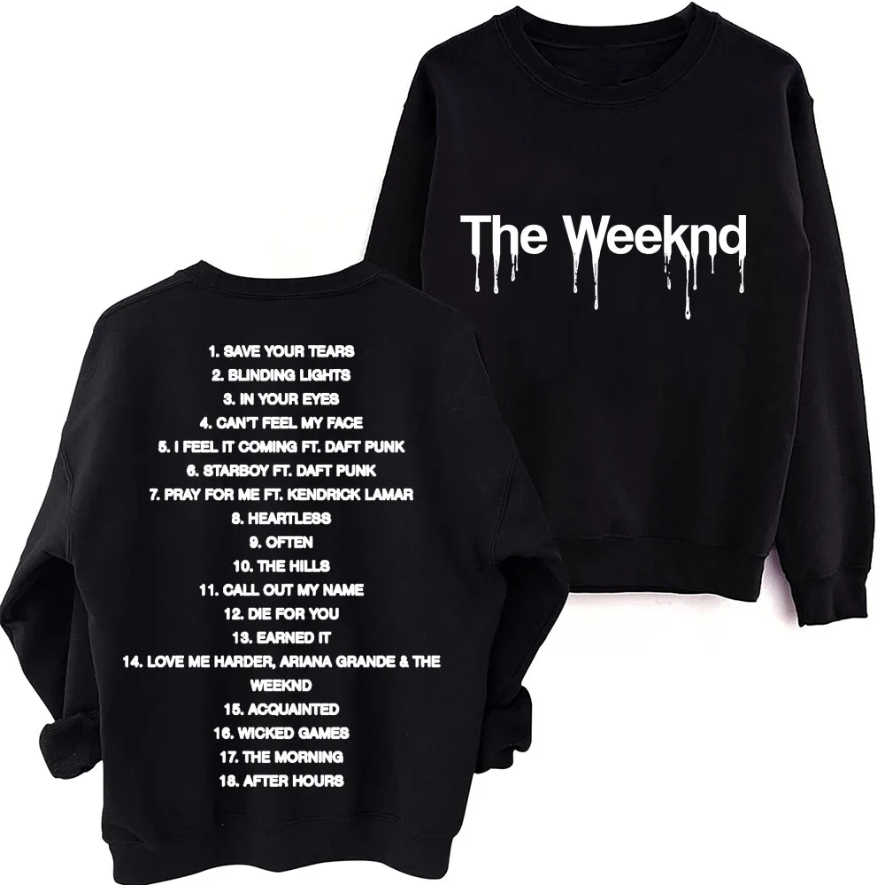 2024 The Highlights The Weeknd O-Neck Long Sleeve Spring and Autumn Men Clothing  Hoodies Women Printing Regular