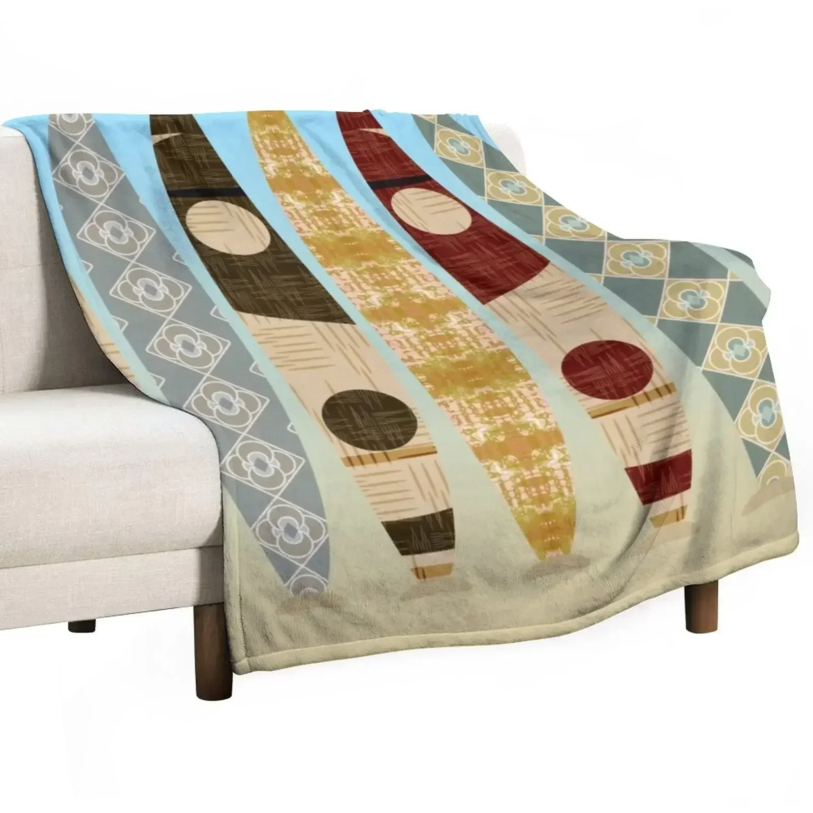 Balancing Surfboards Throw Blanket Giant Sofa Bed Blankets