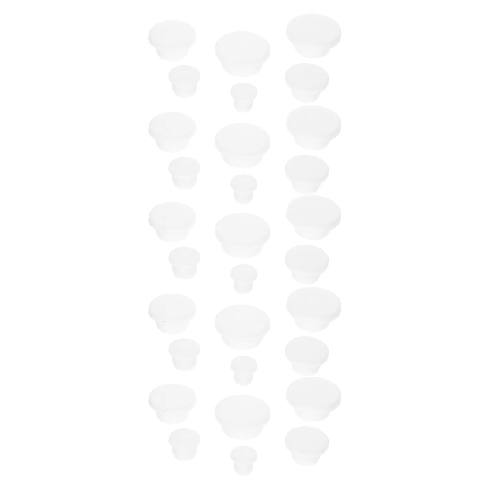 

30Pcs Silicone Bottle Stopper Seal Plug Flexible Durable Reusable Universal Size Waterproof Leakproof Bottle Hole Plugs for Lab