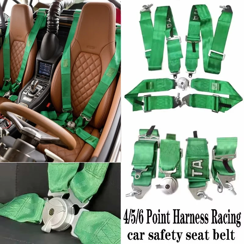 

Гоночный ремень безопасности 4/5/6-точечный, нейлоновый, с быстрым отсоединением Camlock, с логотипом