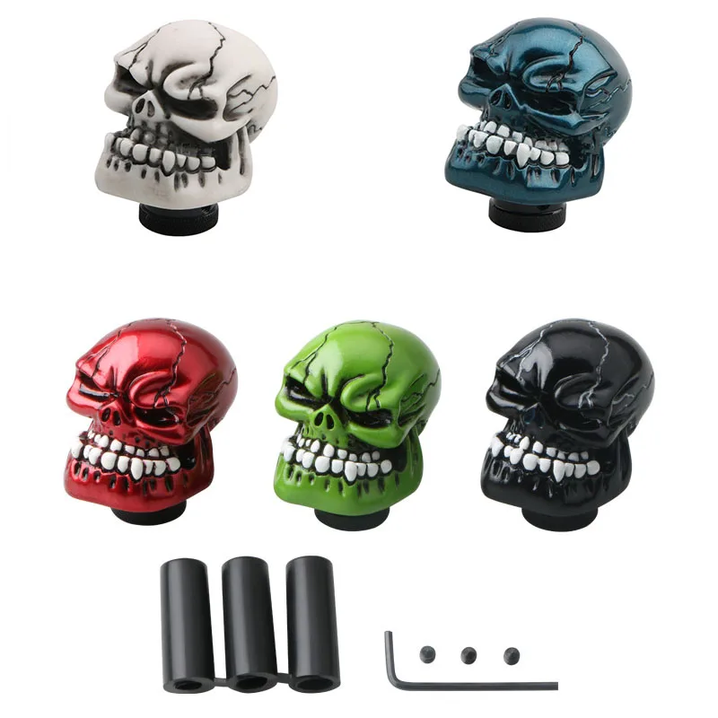 LED Lamp Shift Knob Skeleton Personalized Modification Sports Rod Gear Rod Universal Manual Head Rod Automotive Parts - view 2