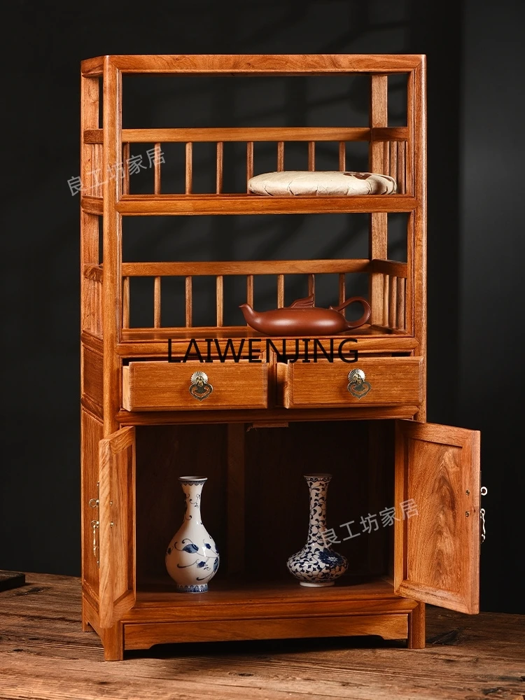 

SGF mahogany furniture bookcase new Chinese cabinet floor storage bookshelf