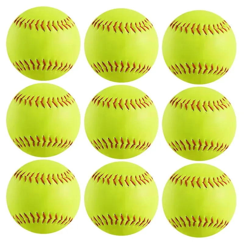 Wholesale 11/12 Inch Training Softballs PVC Synthetic Leather Cork PU Core For Adult Practice Match