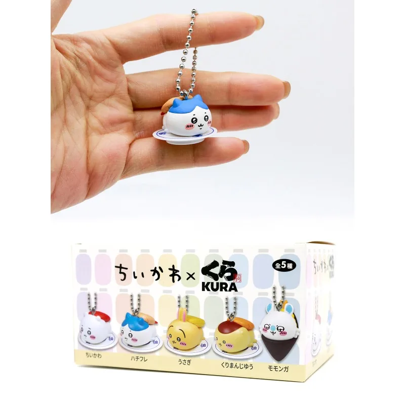 Mainan Blind Box Seri Cetakan Cangkir Lucu Figur Anime Hachiware Usagi Gantungan Boneka Mainan Koleksi Dekorasi