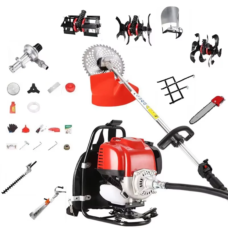 

Factory Direct Large Power Four-stroke Back-mounted Grass Cutter Multi-functional Small Home Use Weed Cutter Machine