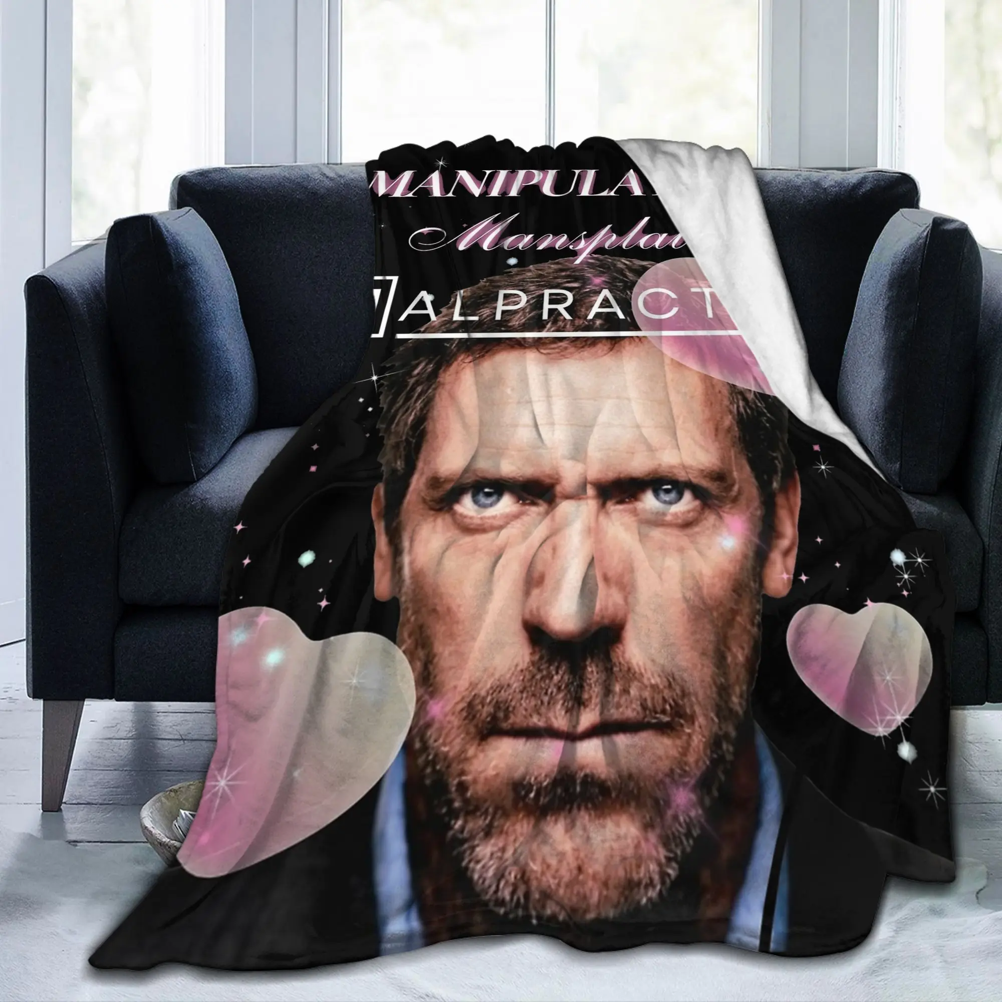 Manipulate Mansplain Malpractice House MD Dr Gregory House Blankets Quality Warm Soft  Throw Blanket Winter Home Decor Bedspread
