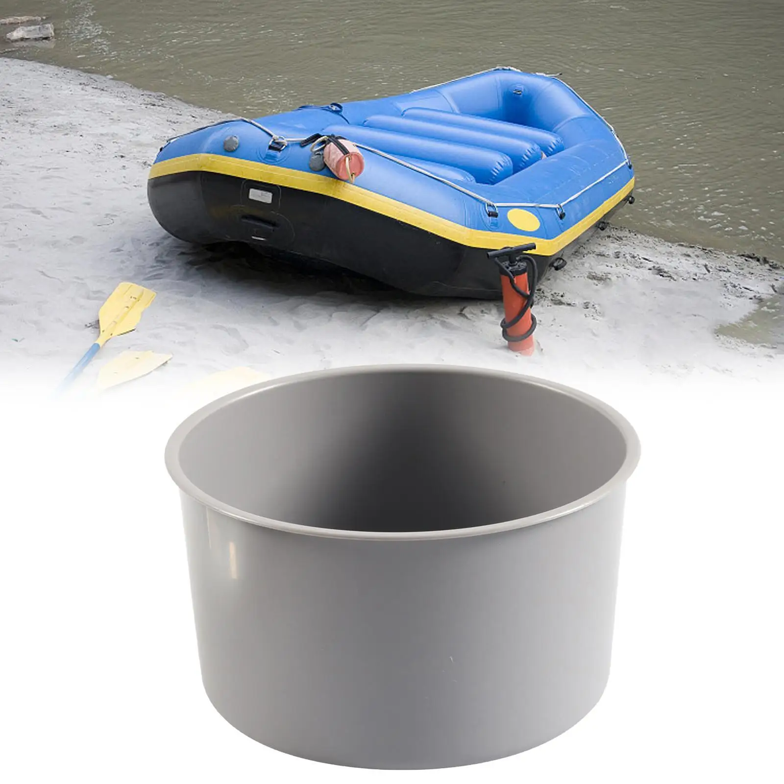 

Серый люк-ведро-контейнер для каяков, прочный контейнер для хранения большой емкости, морской люк для аксессуаров для лодок