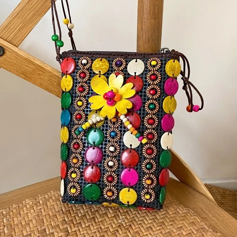 Women Bags Vietnam - Bohemian Mini Phone Bag Women Summer