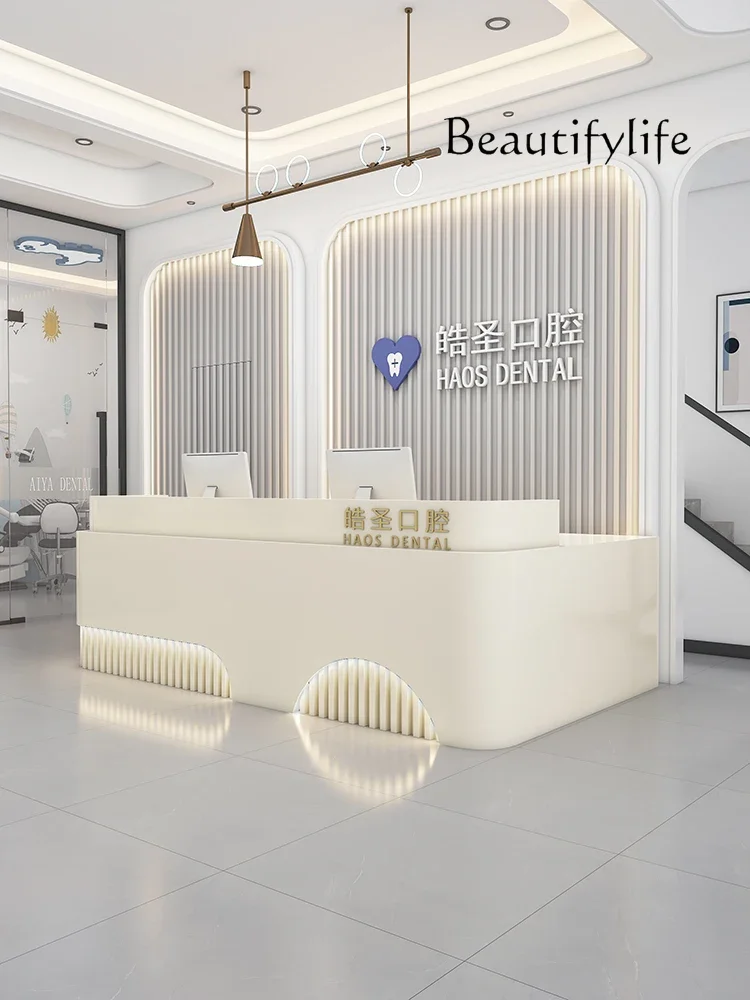 Commercial Dental Front Desk Reception Desk Dental Guide Desk Beauty Salon Cashier Bar