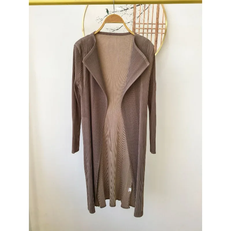 ミヤケ 2026 春 プリーツ レディース 長袖ジャケット ファッション シンプル 多用途 ウインドブレーカー カーディガン 通勤 レディース服