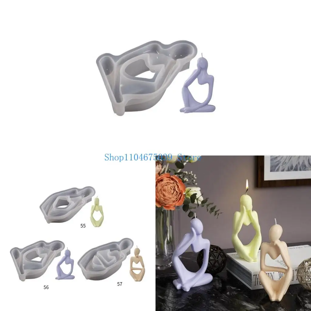 

5ASD Epoxy Distermade Soap Ploms мышление портрет декор свеча