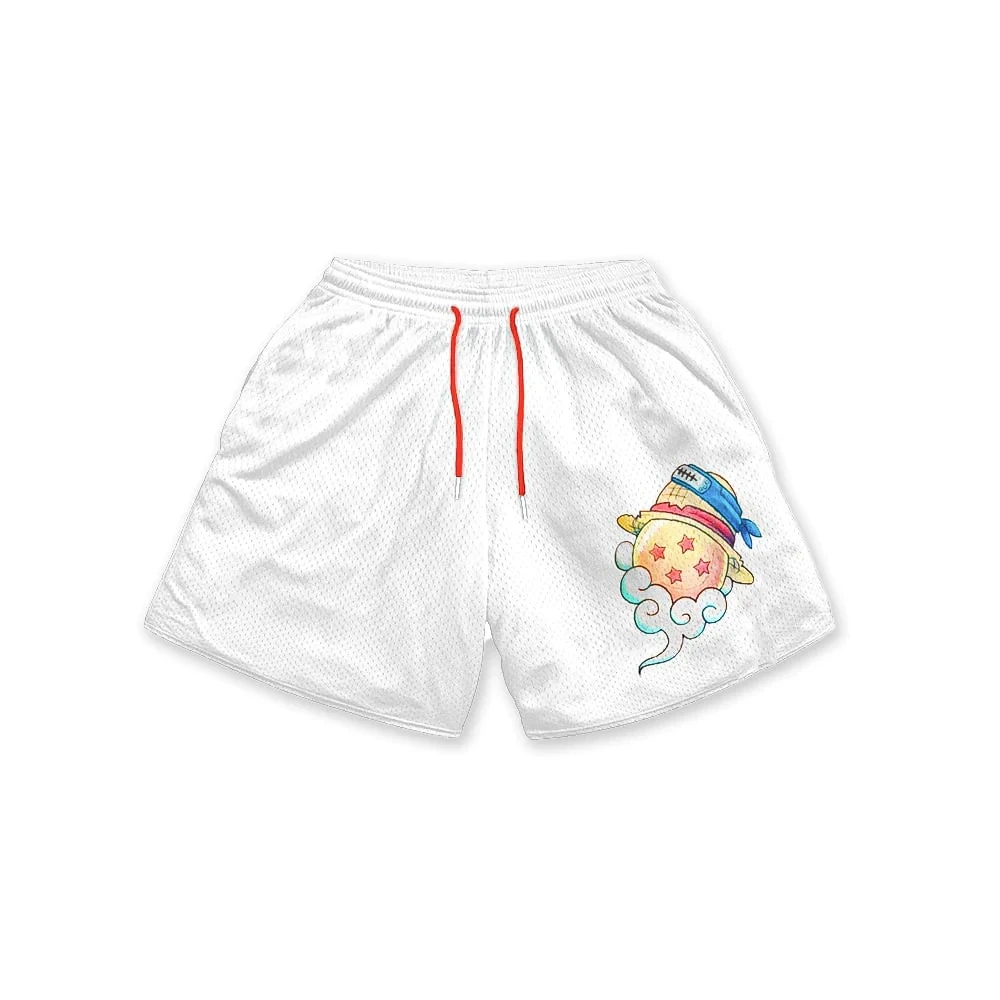 Men\'s Anime 3D Printed Beach Shorts Elastic Waist Anime Shorts Harman Printed Street Casual Loose Shorts