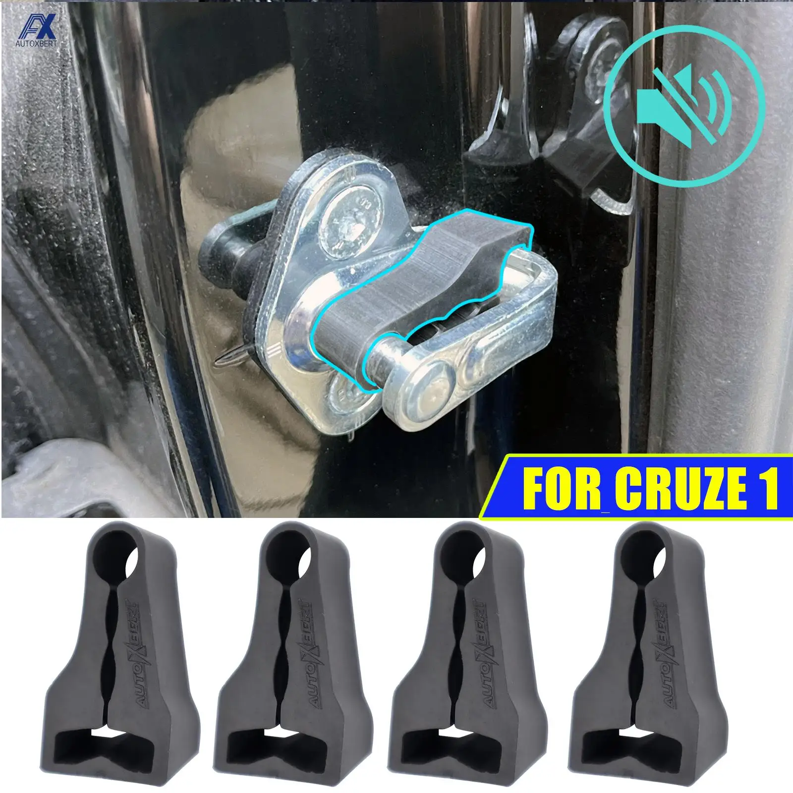 

Door Lock Buffer Damper For Chevrolet Cruze Trax Volt Orlando Soundproof Insulation Quiet Deaf Creaking Noise Seal