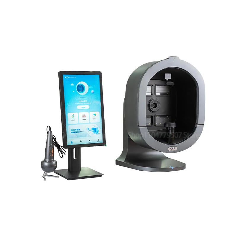 Portable New 3D Smart Facial Skin Diagnostic Analyzer Intelligent Ai Scalp Analysis Machine Hair Loss Prevention Skin Tester Ana