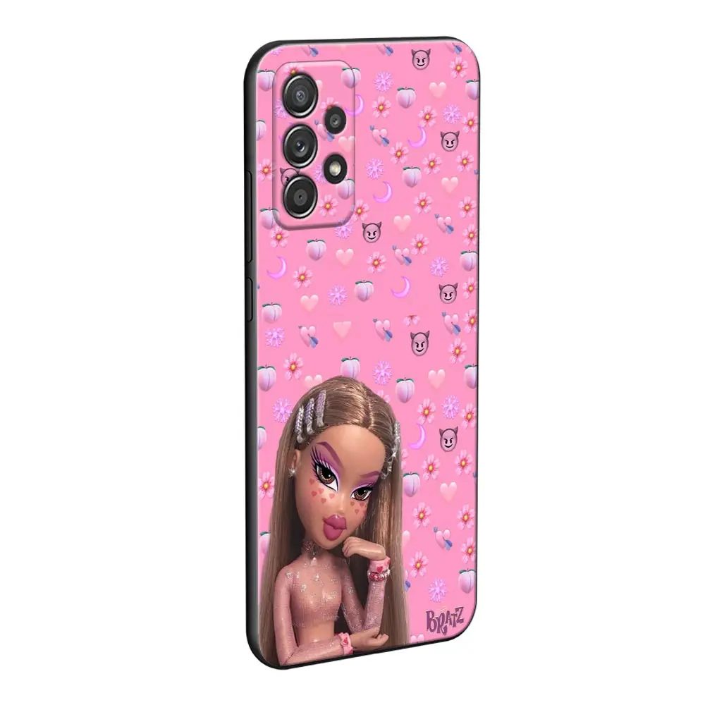Lovely Cartoon Fashion Bratz custodie per bambole per Samsung Galaxy A32 4G A33 Case A13 A23 A31 A14 A02 A03 A22 Cover morbida in Silicone per