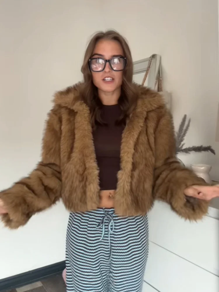 

Elegant Retro Thick Jacket Versatile Classic Trend Lady Outerwear Casual Commuting Stylish Streetwear For Women