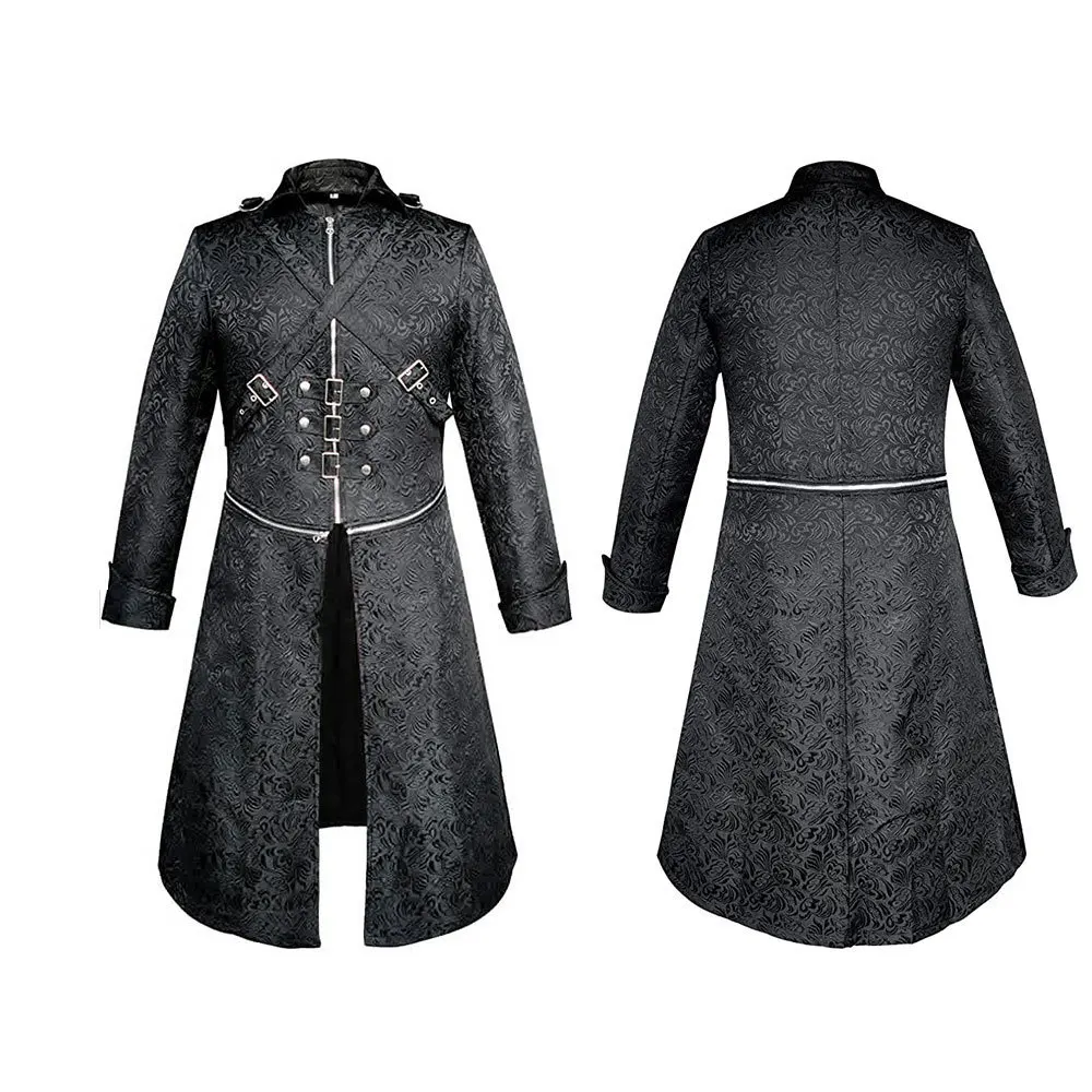 

Retro Medieval Count Jaet loween Role-plang Cosplay Coat for Men Middle Age Sle Clothing
