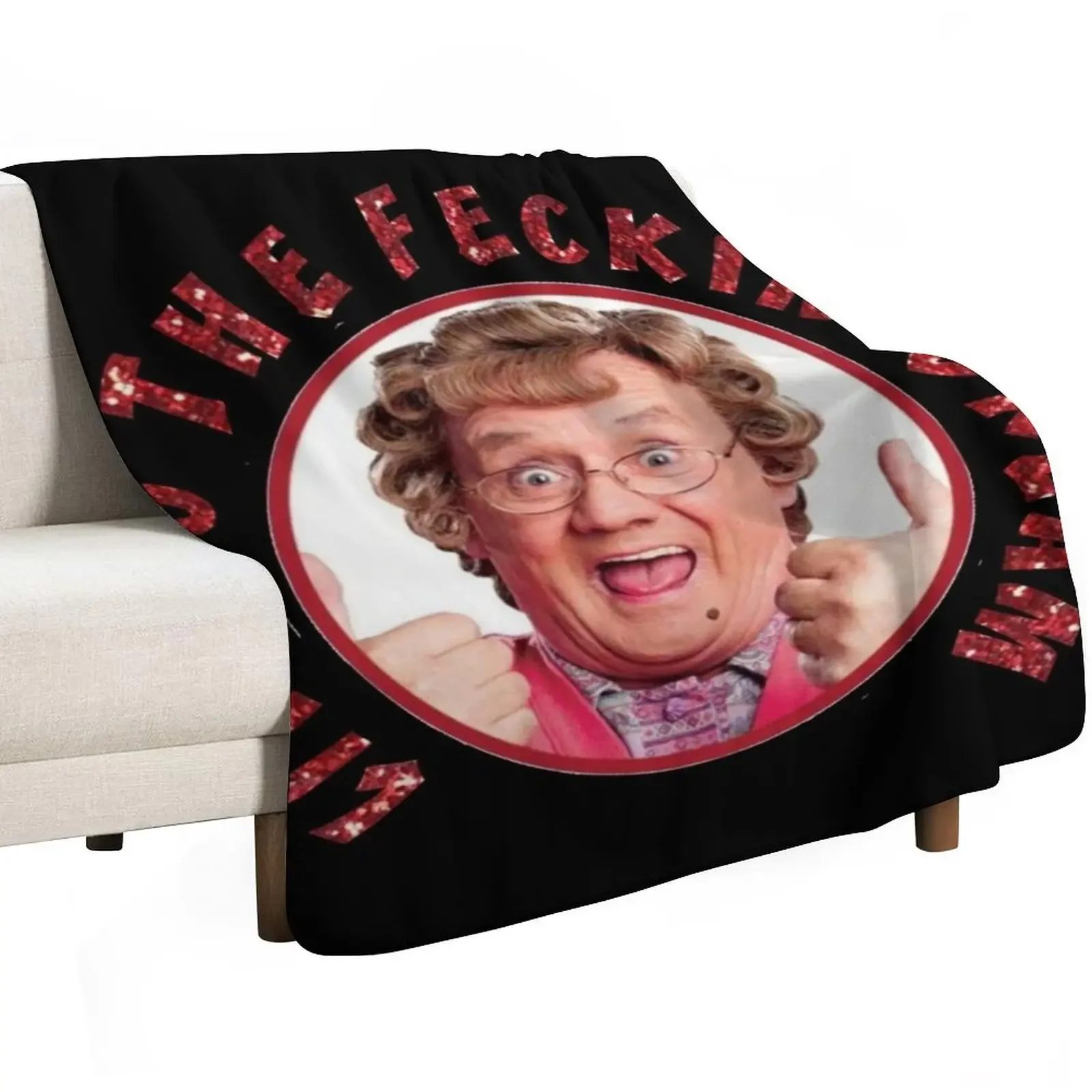 بطانية رمي السيدة براونز للأولاد للهالوين لبطانية أريكة السرير المزخرفة