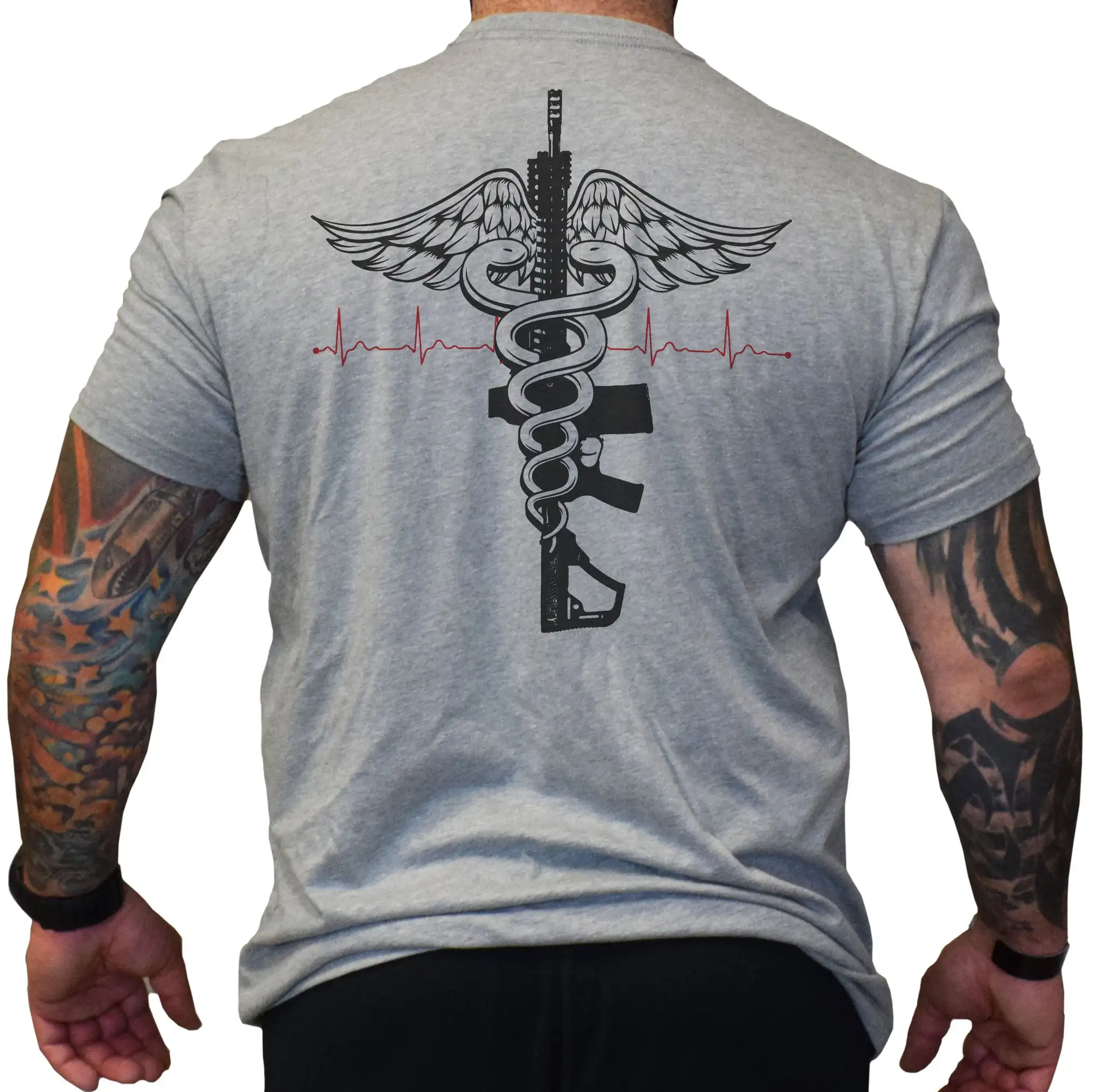 US Combat Medic Tactical Caduceus T-Shirt New 100% Cotton O-Neck Summer Short Sleeve Casual Mens T-shirt Size S-3XL