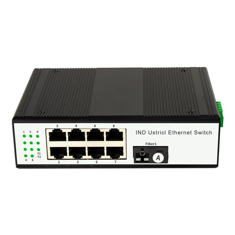 

Industrial Ethernet POE switch 100Mbps 8 Port and 1fiber SC optical Din-rail Ethernet poe Switch