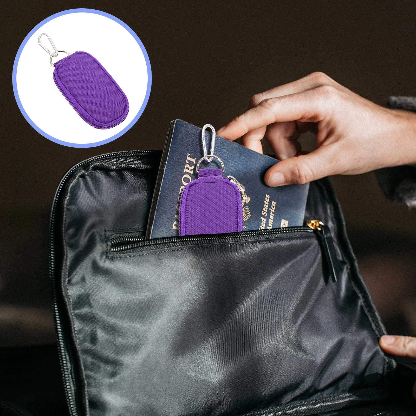 

Essential Oil Holder Mini Bag Oxford Cloth Bottle Storage Case Pouch Aromatherapy Travel Size Makeup Brush Organizer