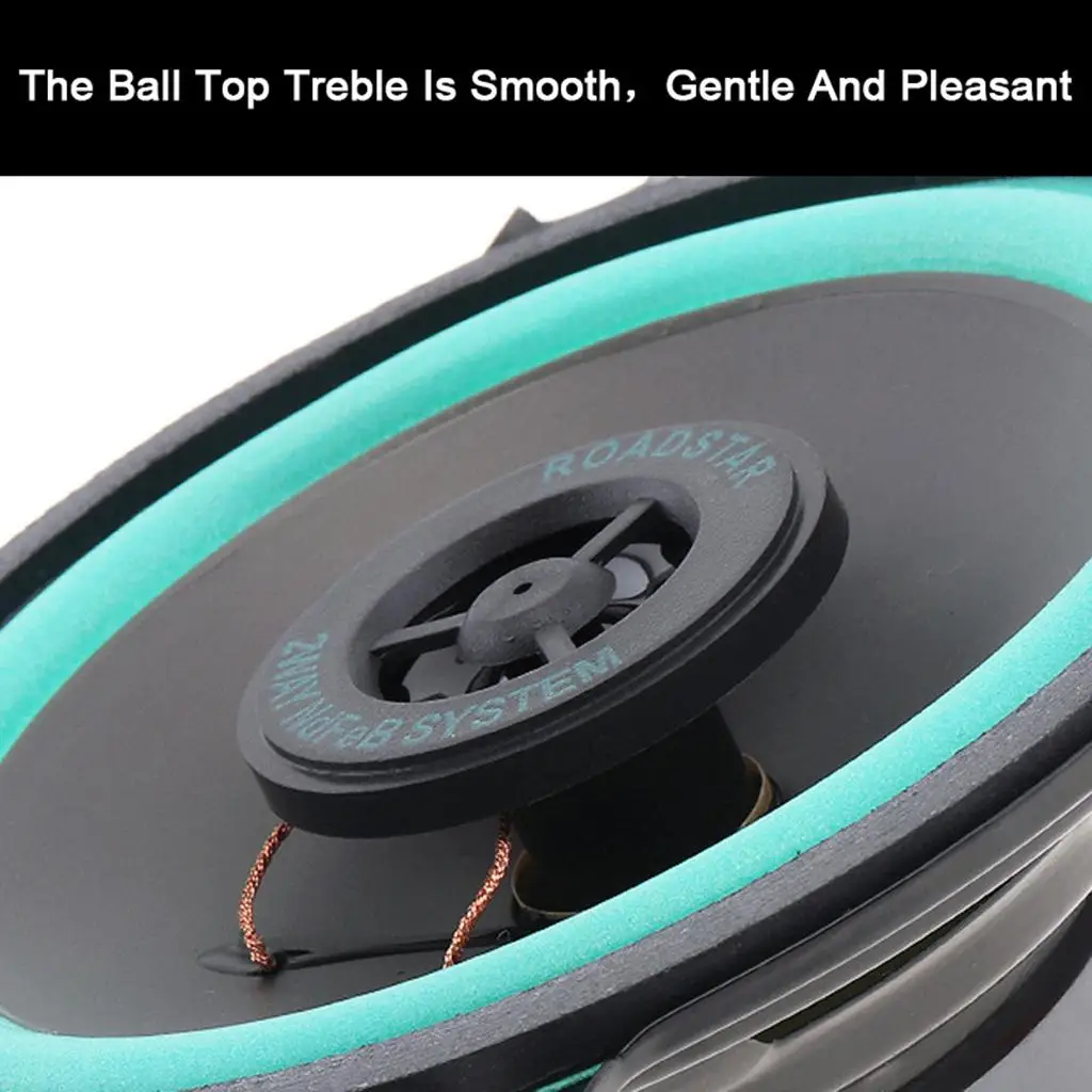High Quality 5 Inch Car Full Range Frequency Speaker 2 Way Coaxial HIFI Loudspeaker for Universal Vehicle Audio System
