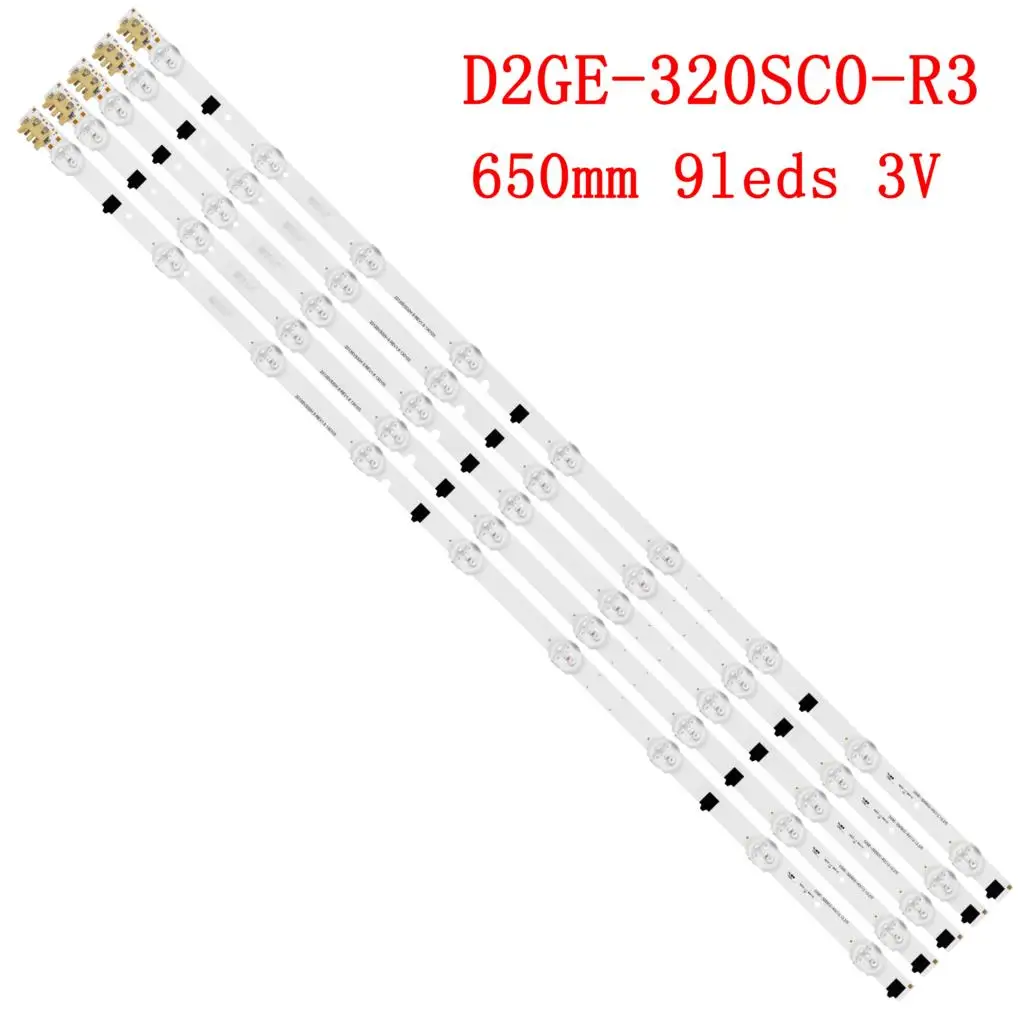 100pcs/set New LED Backlight strip 9 lamp For UE32F6540AB UE32F6800 UE32F6890 UN32F5200 UN32F5500AF BN96-27893A D2GE-320SC0-R3