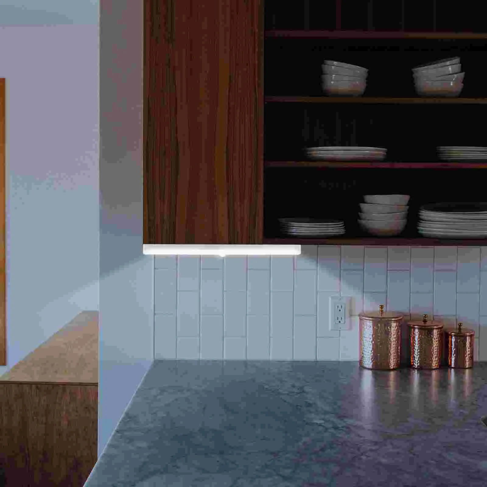 LED Induction Lamp Multi-use Light Bedside Wardrobe Cabinet Body Sensing Simple Wall Strip Lights