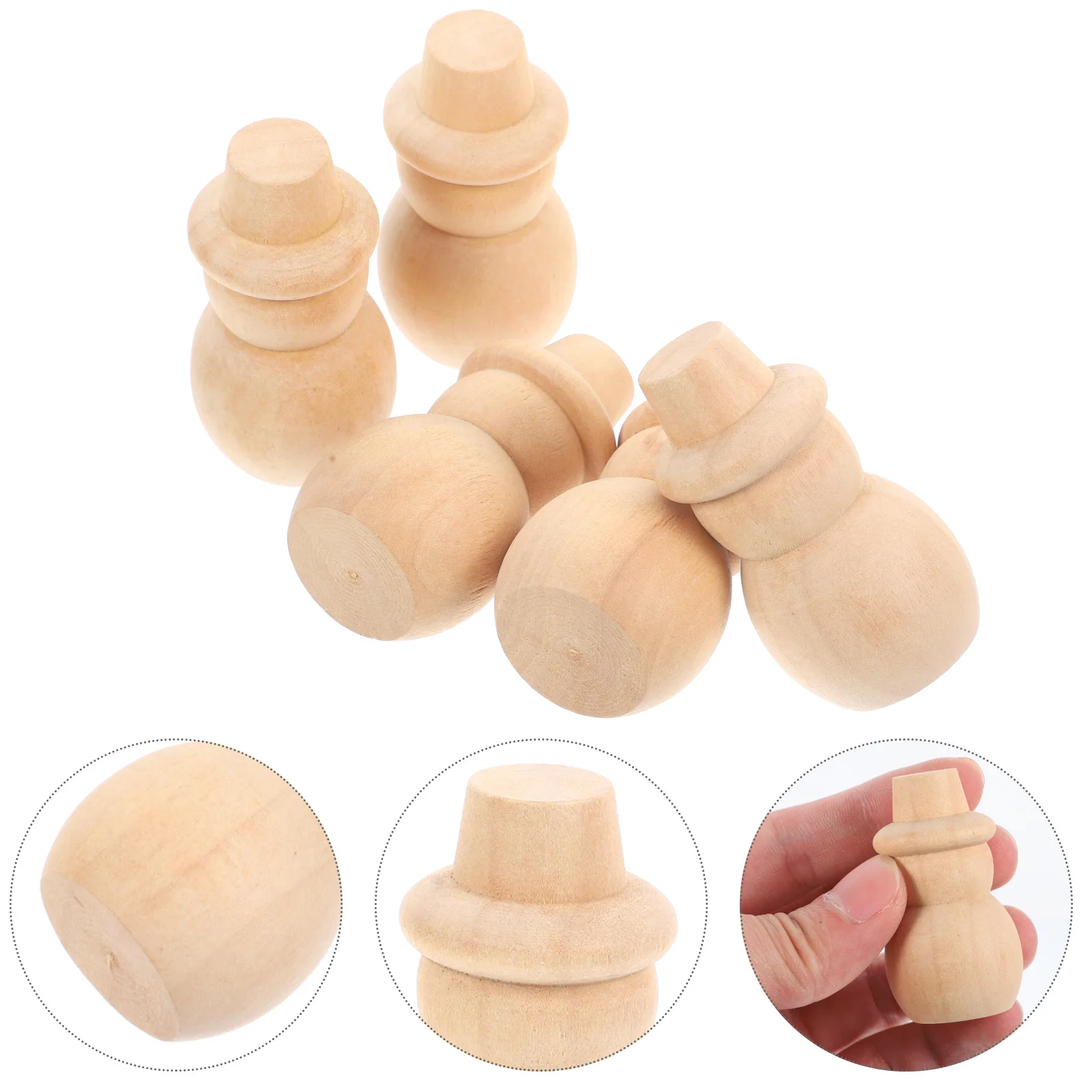 Ornements de Graffiti en bois, 20 pièces, bricolage, cheville inachevée, personnes, artisanat en bois naturel lisse pour enfants, projet d'art fait à la main, décoration de maison