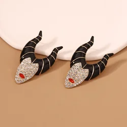 New Fashionable Personalized Magic Witch Set With Rhinestone Earrings Accessories For Women Wholesale Gifts