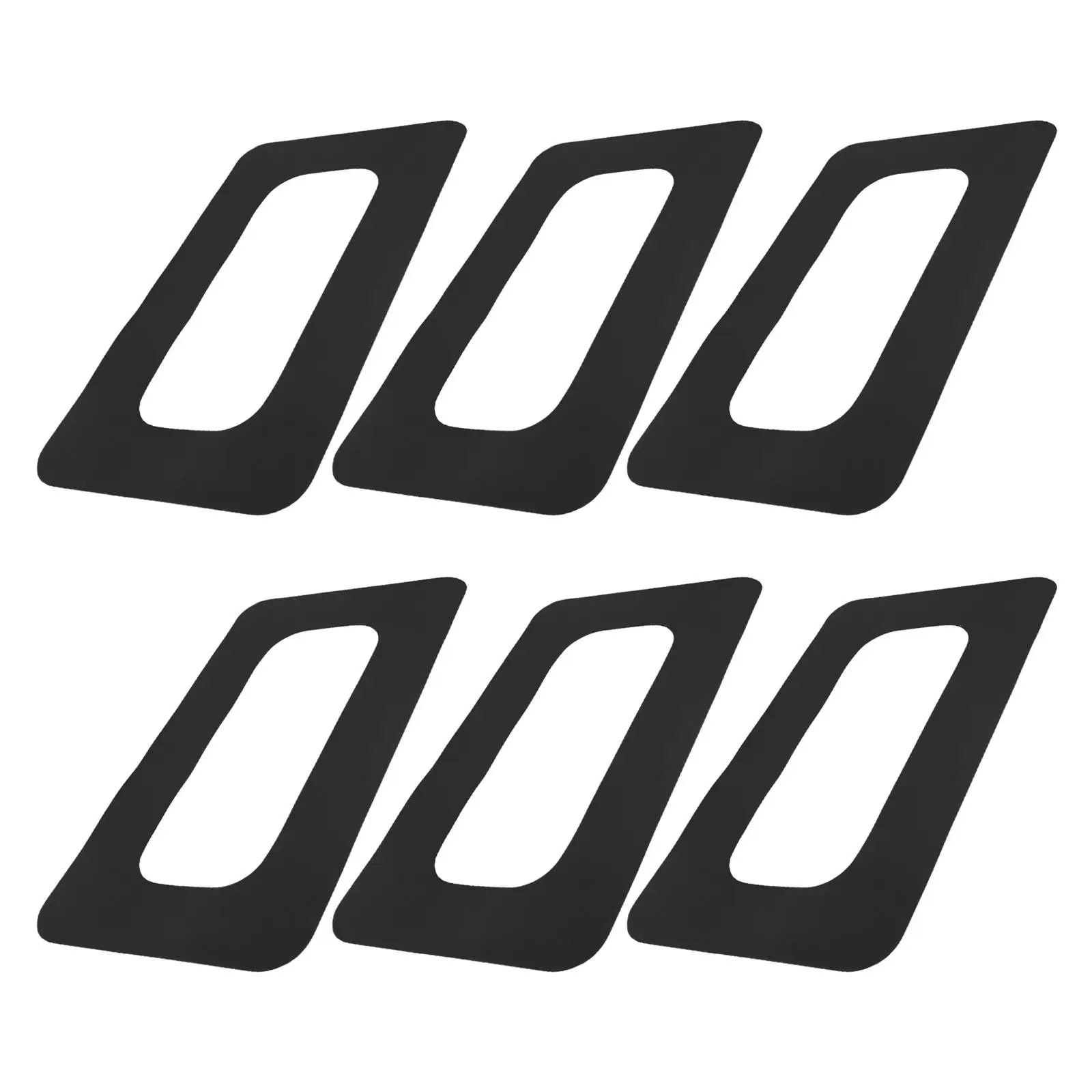 

Набор из 6 черных ПВХ-заплаток для соединения плавников SUP-досок, запасные части для ремонта плавников и рулевых устройств