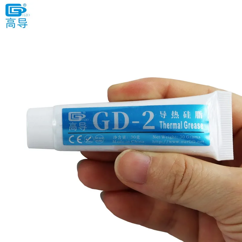 Net Weight 30/100/150 Grams Gray GD-2 Thermal Conductive Grease 7.5 W/M-K Paste Plaster Heat Sink Compound for CPU GPU CN ST HT