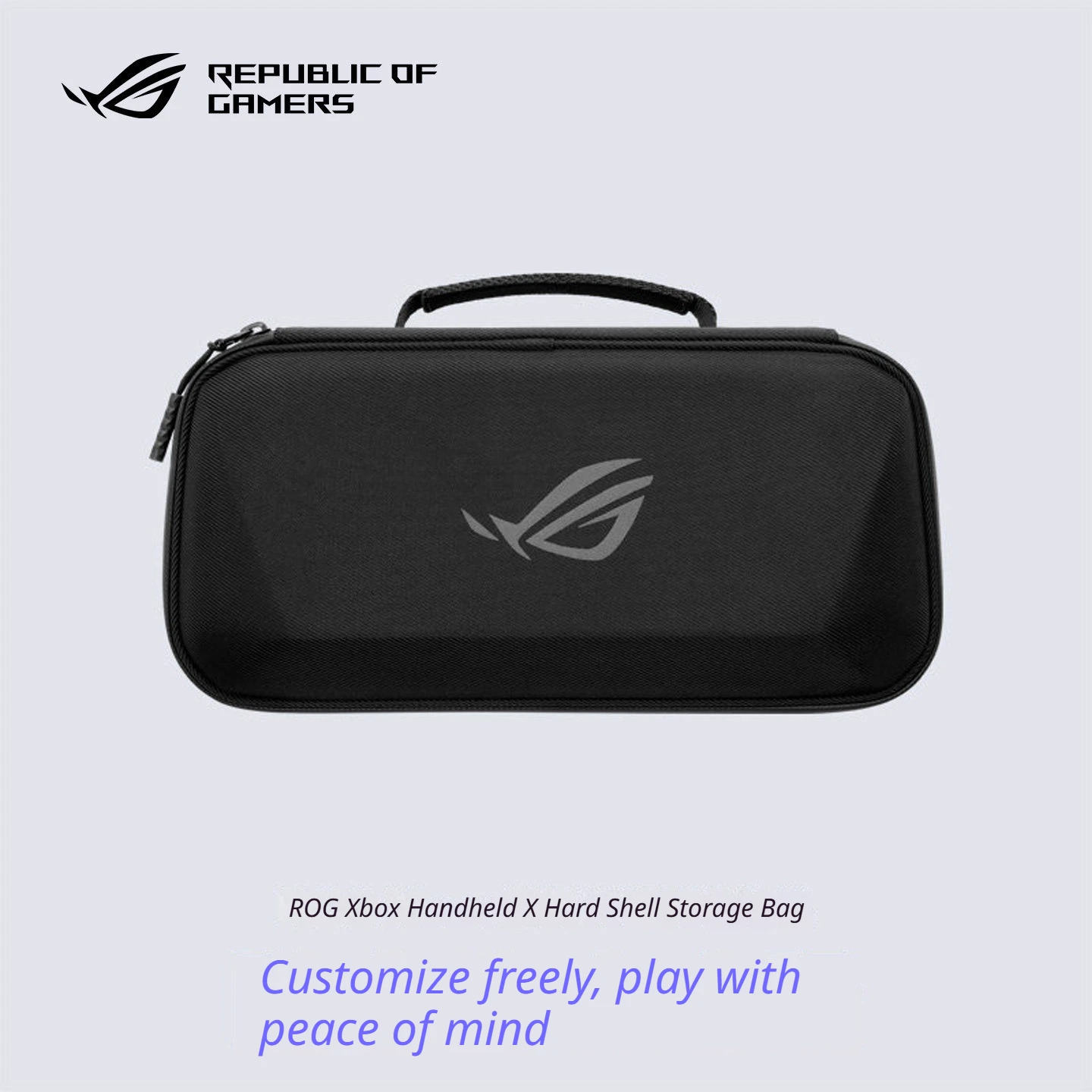 Rog Ally X Hard Shell Protective Case Portable Handheld Bag Shockproof Anti-Scratch Waterproof Storage Pouch With Stand