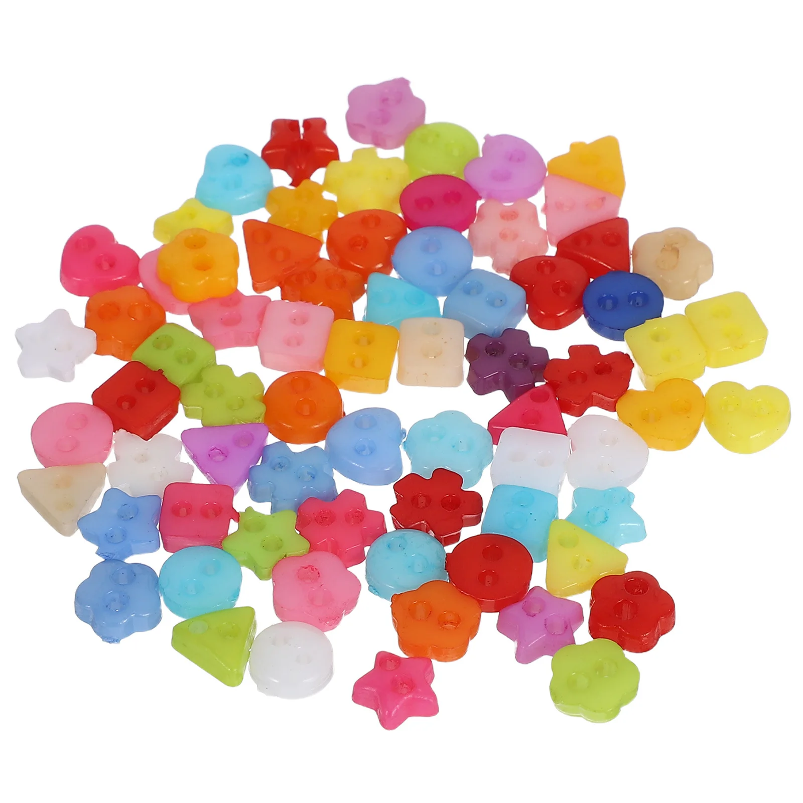 

70Pcs Mini Plastic Buttons Craft Assorted Small Round Colorful Sewing DIY Garment Embellishments Hand Sewing Scrapbooking Craft
