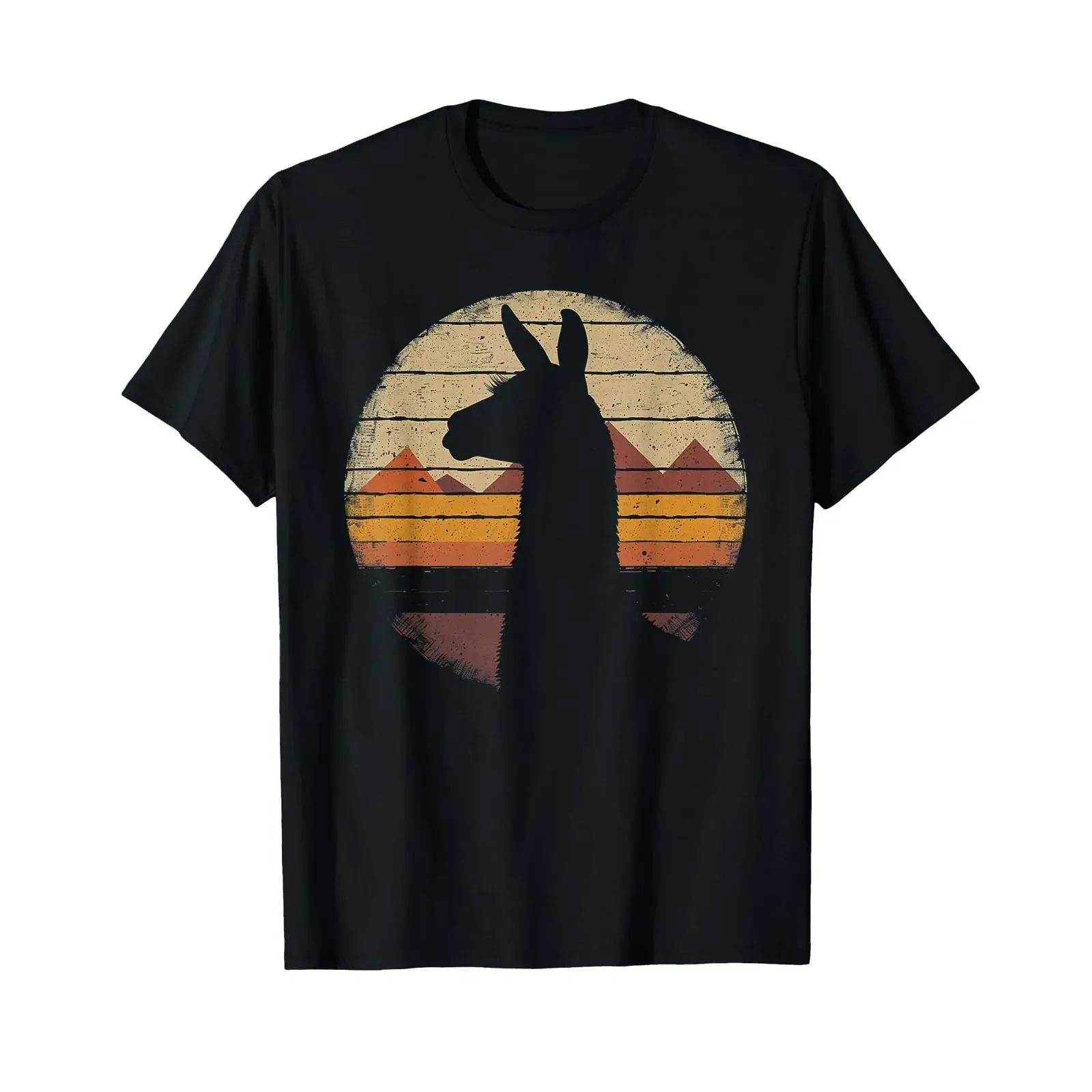 Llama Alpaca Retro 70s 80s Vintage Kids T Shirt vintage Washed streetwear Comfortable fashion Soft designer clothes