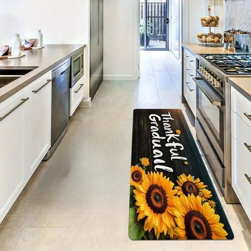 Retro Kitchen Food Vegetable Tomato Coffee Carpet Mat Rug Home Decor Long Hallway Kitchen Vintage Wood Farmhouse Rustic Indoor