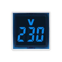Portable LED Square Voltmeter Digital 220V/230V Voltage Measurement Monitor AC EU Plug Voltmeter