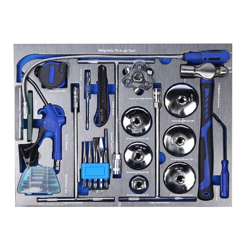 High Quality 424 Piece Hand Tool Set With Socket Wrenches Hex Keys Car Repair Tools And Test Pen For Mechanics